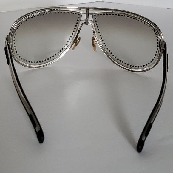 Authentic Gucci 1566 S/STRASS Swarovski Crystal (GREY MS) Aviator Sunglasses - Picture 2 of 6